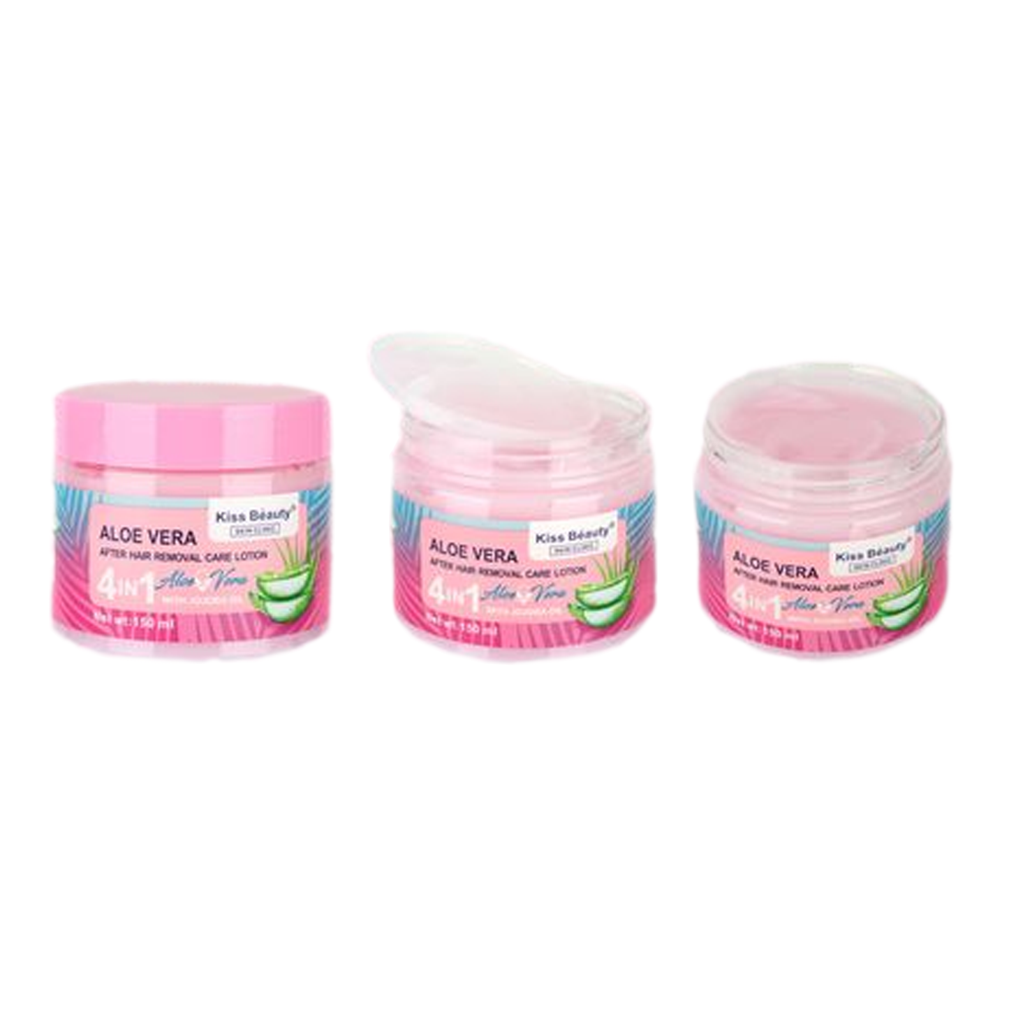 Loción Post-Depilación Con Aloe Vera 4 en 1 150ml - KISS BEAUTY