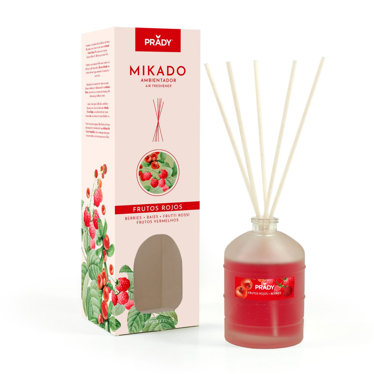 Ambientador Mikado Frutos Rojos 100ml - PRADY