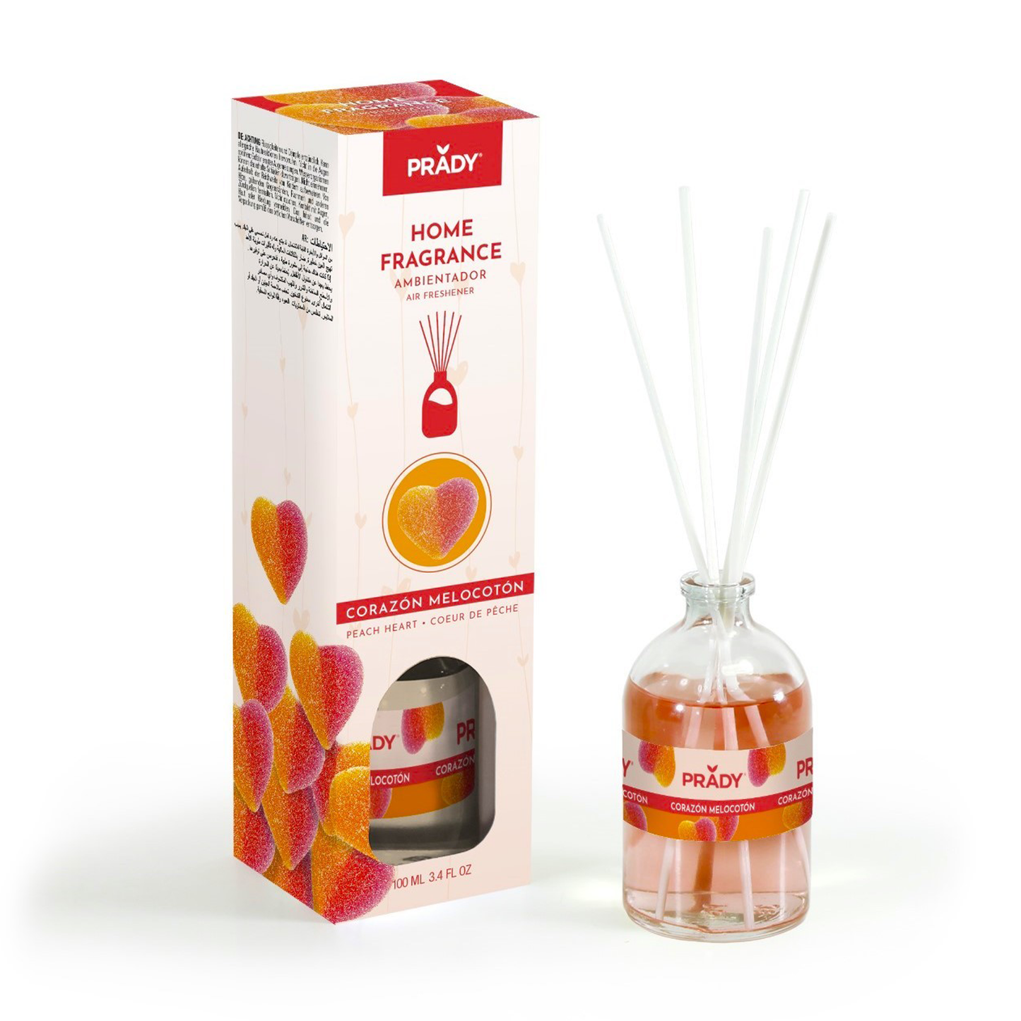 Ambientador Mikado Corazón Melocotón 100ml - PRADY
