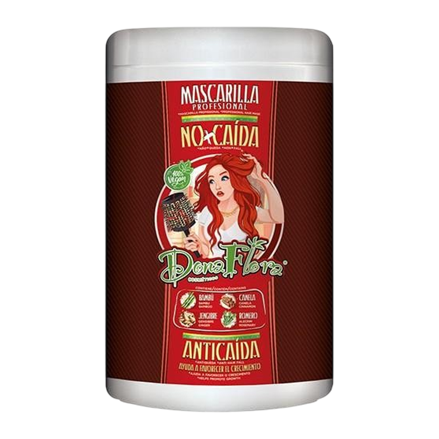 Mascarilla No+CaÍda Favorece El Crecimiento 1000ml - DONA FLORA