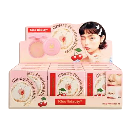 Polvo Compacto Cherry & Blusher - KISS BEAUTY