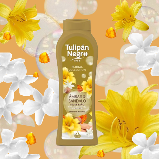 Gel de Baño Ámbar y Sándalo 650ml - TULIPAN NEGRO