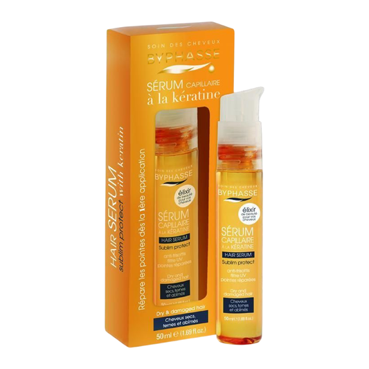 Serum Capilar Con Queratina Cabello Seco y Dañado 50ml - BYPHASSE