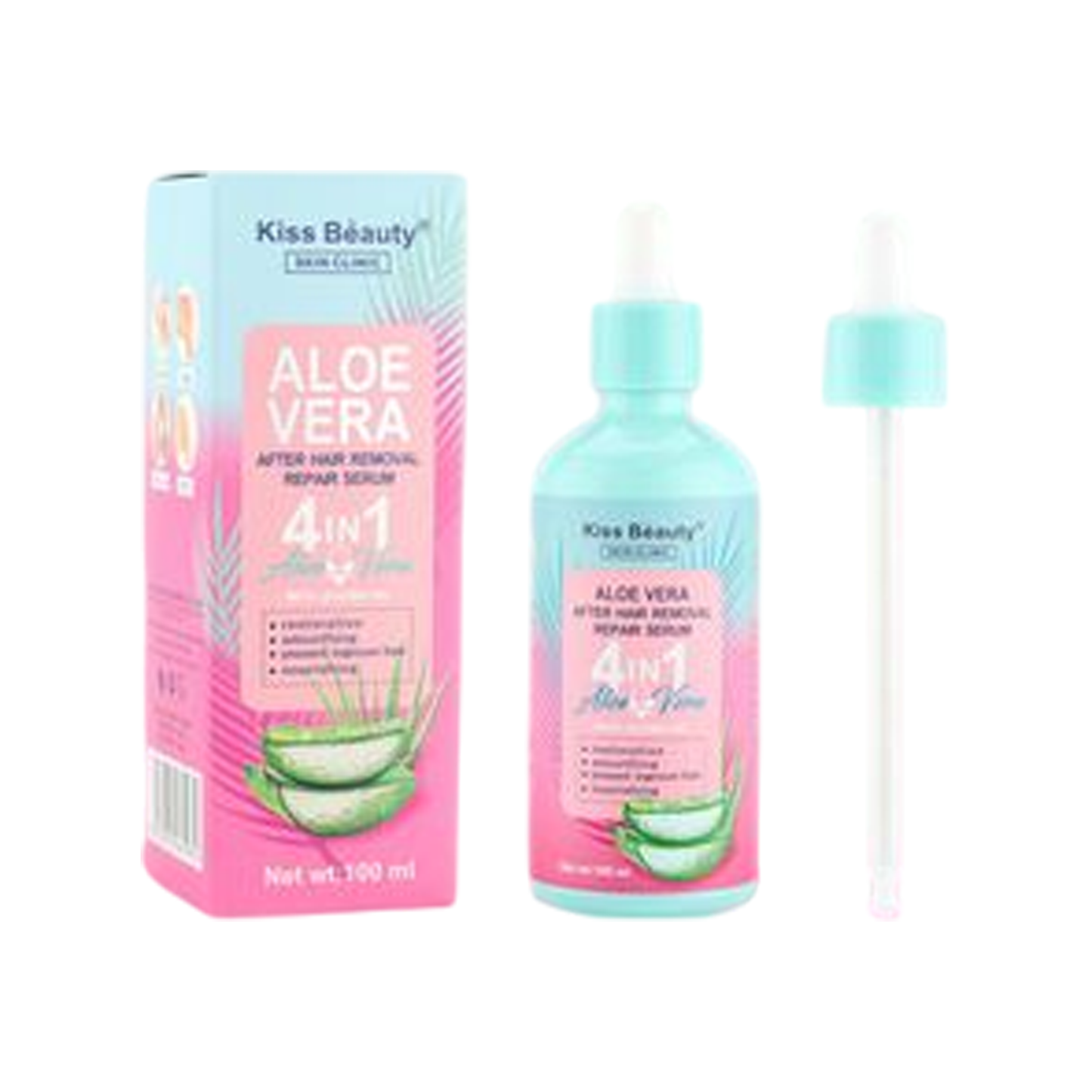 Serum Reparador Post-Depilación Con Aloe Vera 4 en 1 100ml - KISS BEAUTY