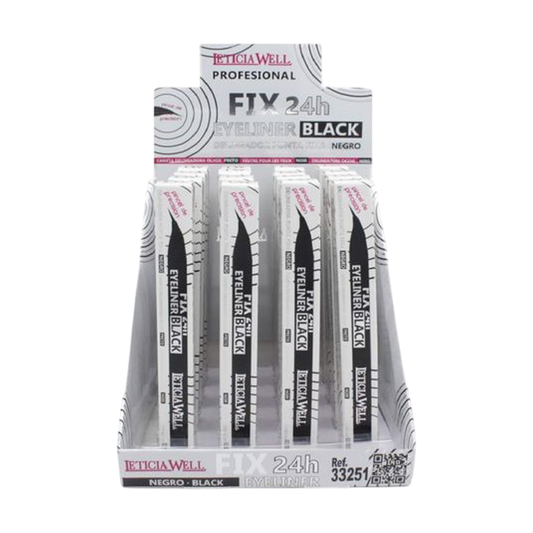 Eyeliner Negro Fix 24h - LETICIA WELL