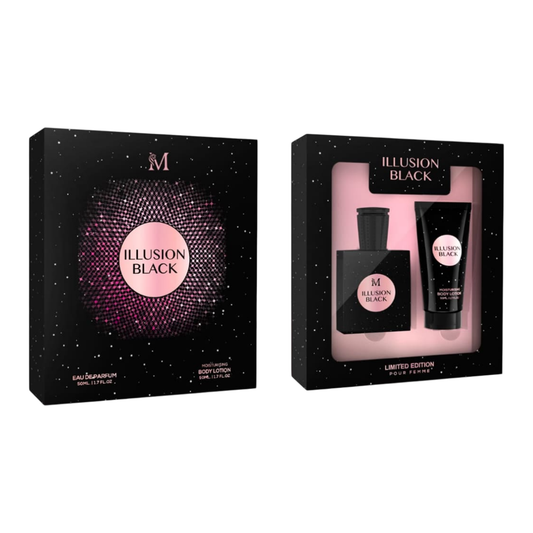 Set Perfume y Loción Corporal Illusion Black - MONTAGE BRANDS