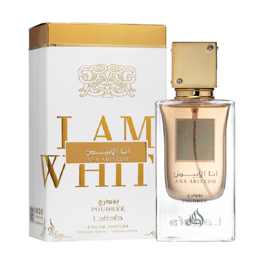 Perfume Ana Abiyedh Poudrée 60ml - LATTAFA